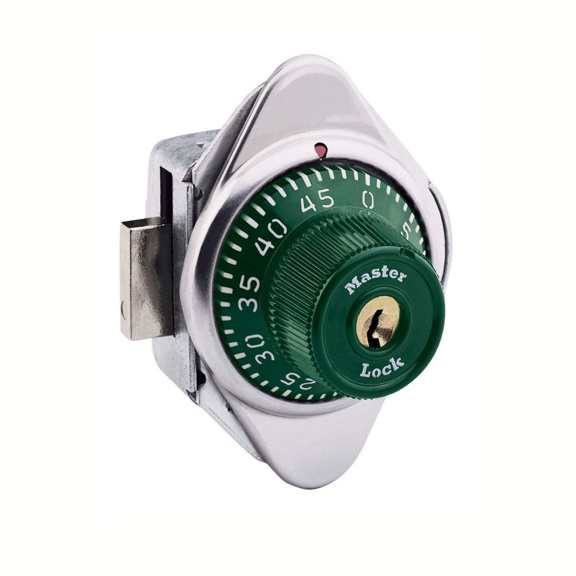 Master Lock 1630GRN Built-In Combination Padlock With Green Metal Dial - The Lock Source