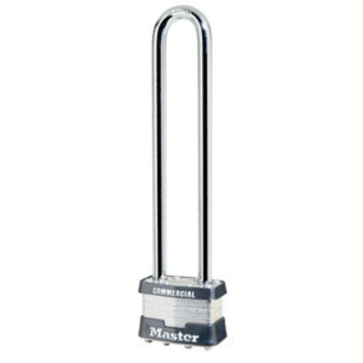 Master Lock 21MKLN Laminated Steel Commercial Locks Master Keyed (MK) With 5&quot; Shackle and W27 Cylinder Keyways - The Lock Source