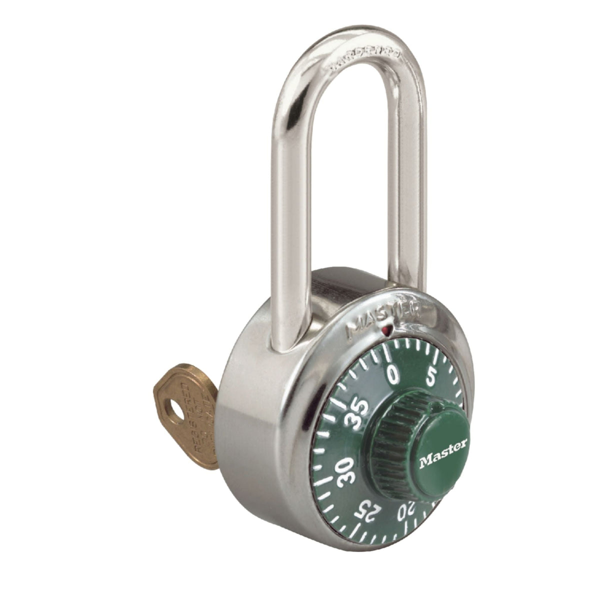 Master Lock 1525LF GRN V649 Green Dial Locker Lock with Key Override - The Lock Source