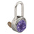 Master Lock 1525LH PRP V638 Purple Dial Combination Locker Padlock with Key Override - The Lock Source