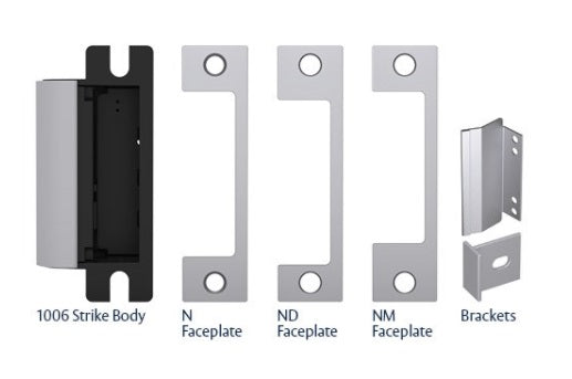 HES 1006CAS-630 Satin Stainless Steel Electric Strike Smart Complete Pacs for Locks with Deadbolts - The Lock Source