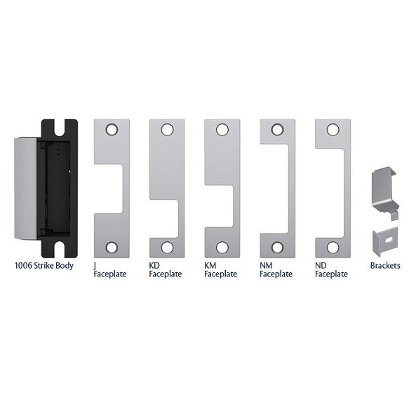 HES 1006CS-630 Satin Stainless Steel Electric Strike Smart Complete Pacs for Latchbolts & Deadbolts - The Lock Source