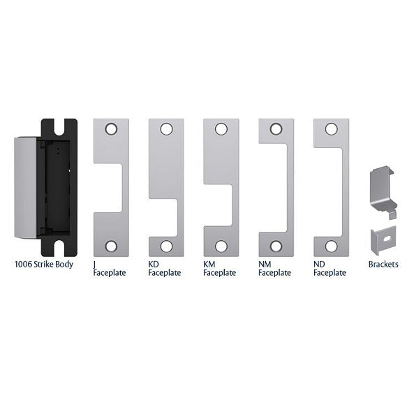 HES 1006CS-F-630 Satin Stainless Steel Electric Strike Smart Complete Pacs for Latchbolts &amp; Deadbolts - The Lock Source