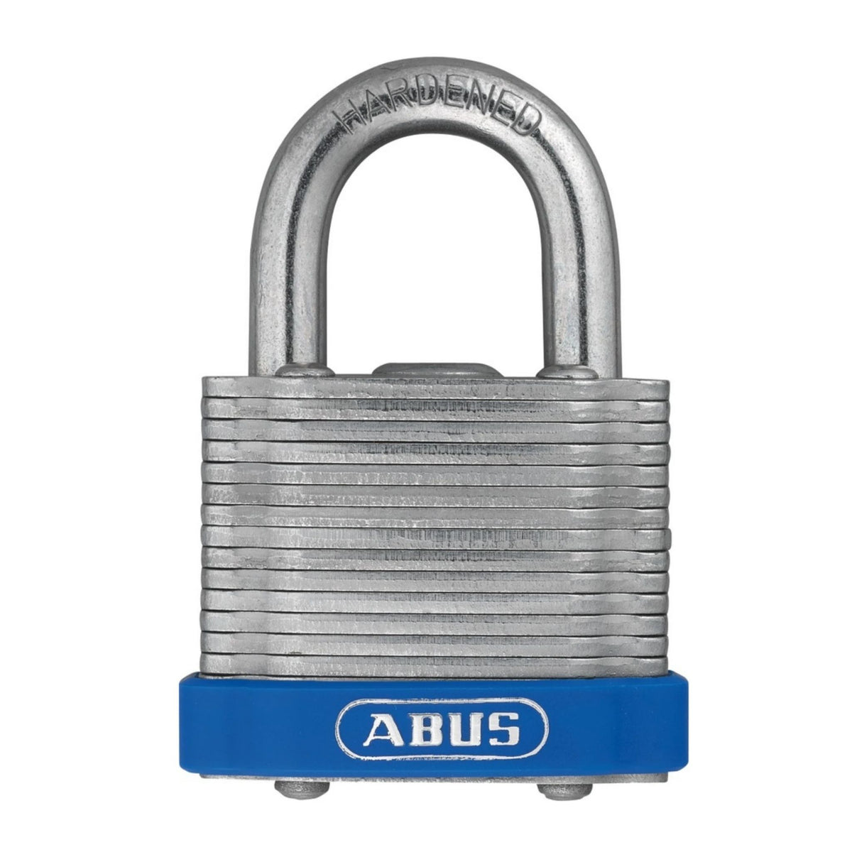 Abus 41/40 MK 0196 Laminated Steel Padlock with Blue Bumper Master Keyed to Match Existing Key System MK0196 - The Lock Source 