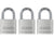 Abus 64TI/40 KAx3 Lock Titalium Padlocks Keyed Alike in Set of 3 Locks - The Lock Source
