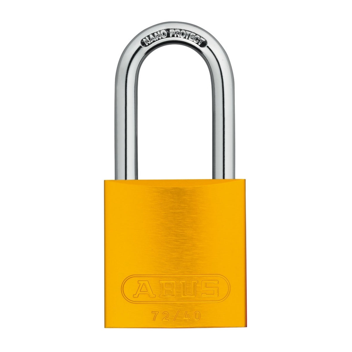 Abus 72/40HB40 KA TT00036 Yellow Titalium Safety Padlock with 1-1/2&quot; Shackle, Keyed Alike to Match Existing Key Number KATT00036 - The Lock Source