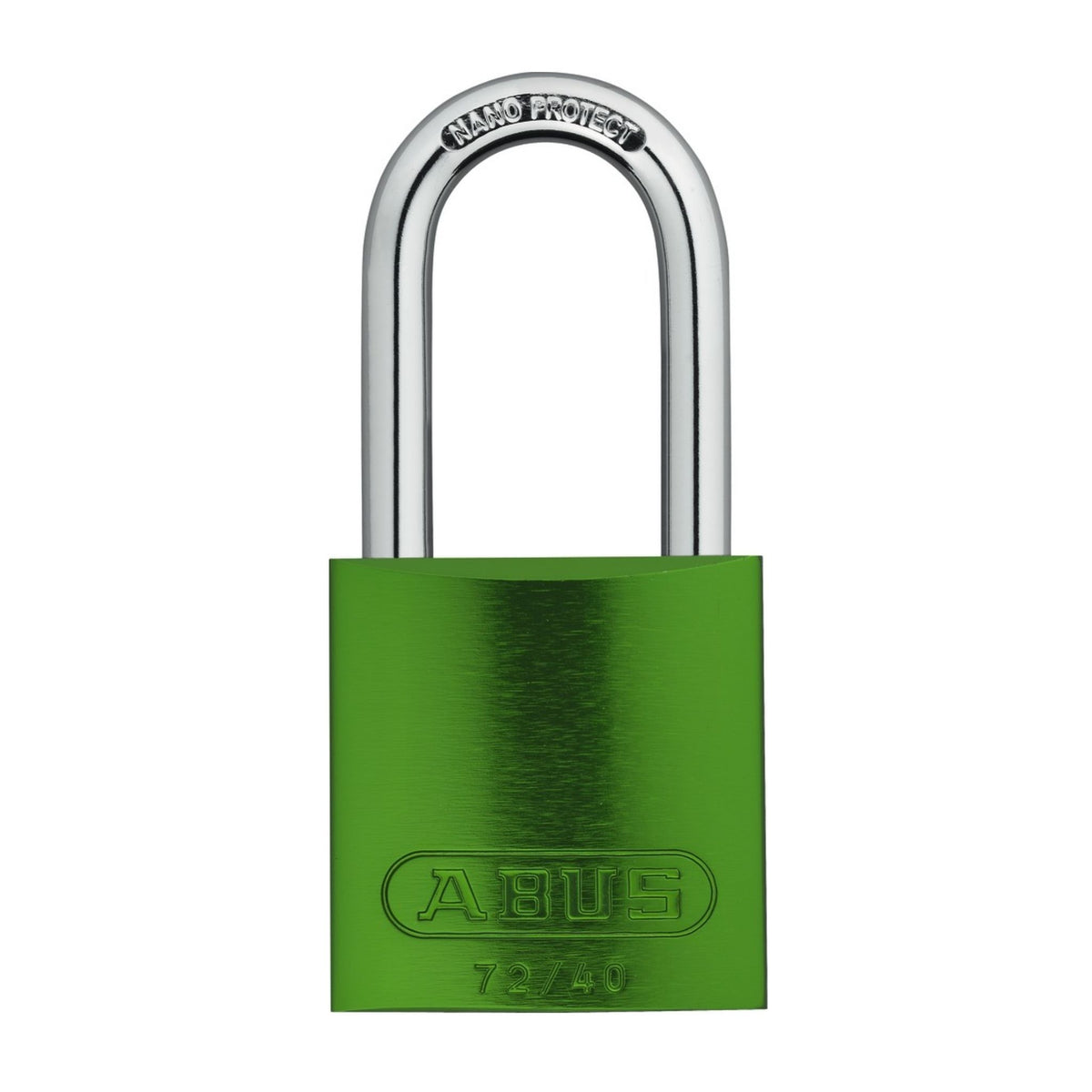 Abus 72/40 KAX12 Green Titalium Safety Padlock Keyed Alike in Set-of-12 Locks - The Lock Source 