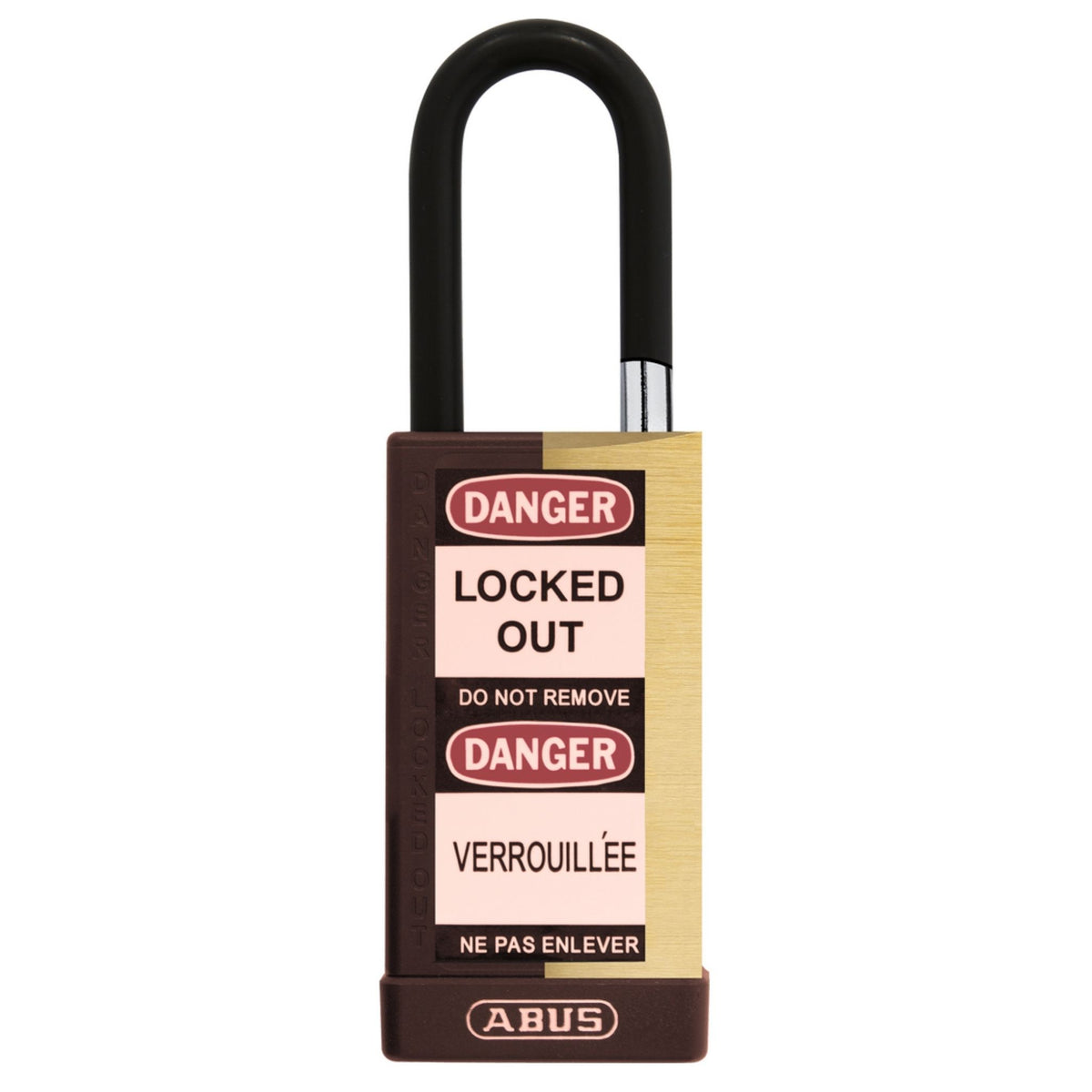 Abus 74MLB/40 KAX3 Brown Insulated Safety Padlock Keyed Alike in Set-of-3 Locks - The Lock Source