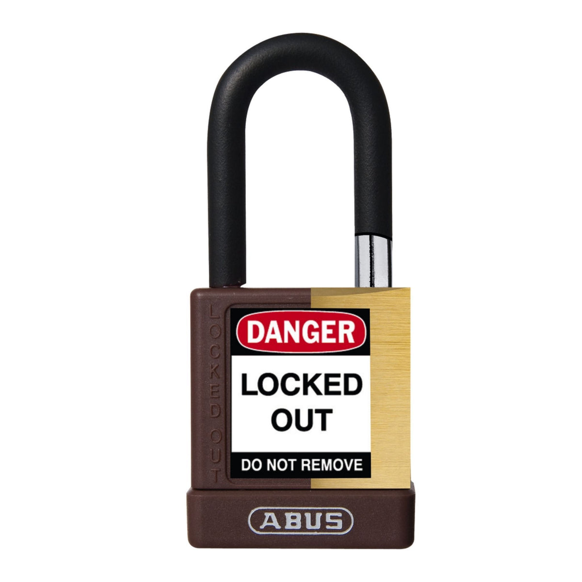 Abus 74M/40 KAX3 Brown Insulated Brass Safety Padlock Keyed Alike in Set-of-3 Padlocks - The Lock Source