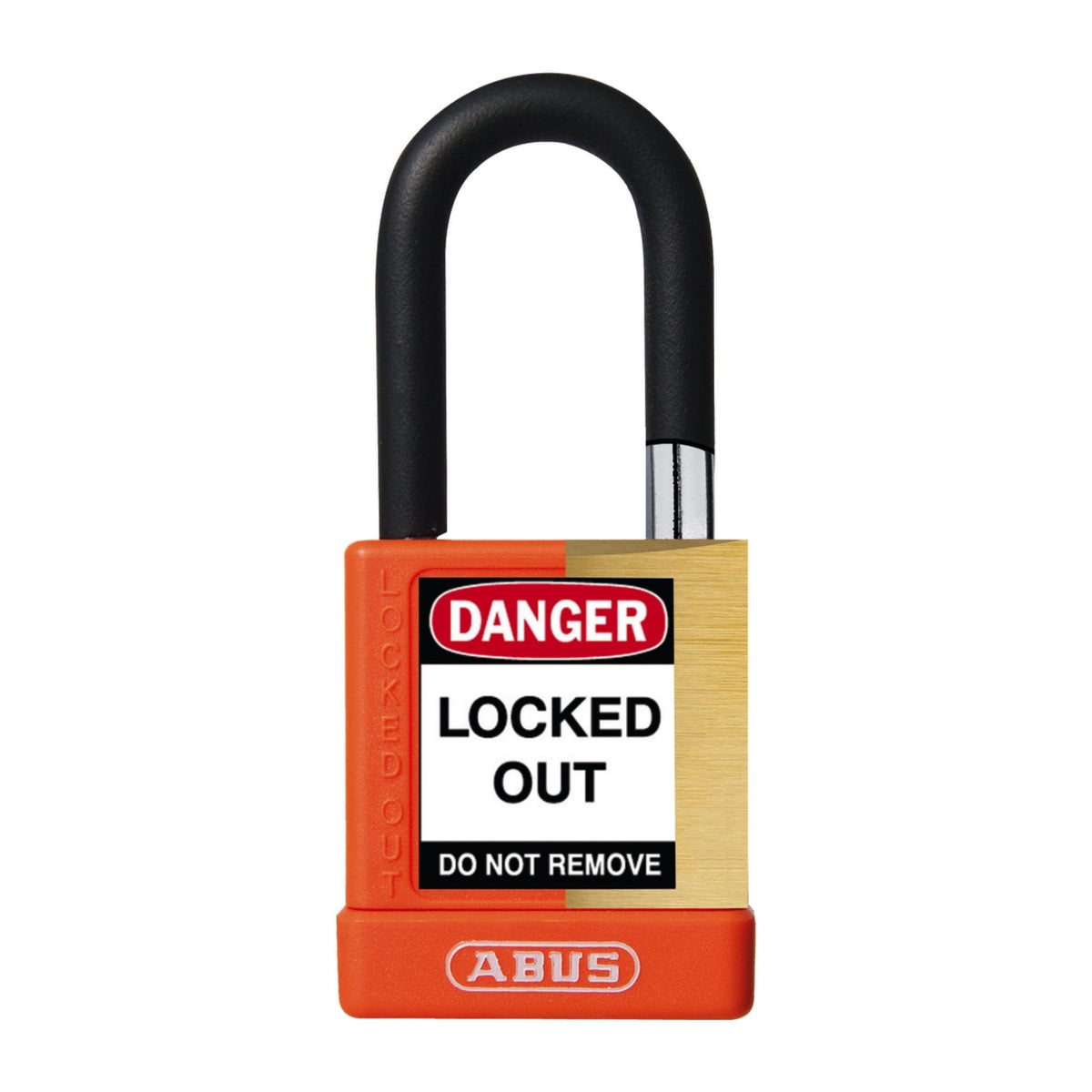 Abus 74M/40 KDx6 Orange Insulated Brass Safety Lock Keyed Different Set-of-6 Padlocks - The Lock Source