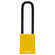Abus 76PS/40 Yellow Safety Lock with 3-Inch Steel Shackle Covered by Plastic Sleeve - The Lock Source