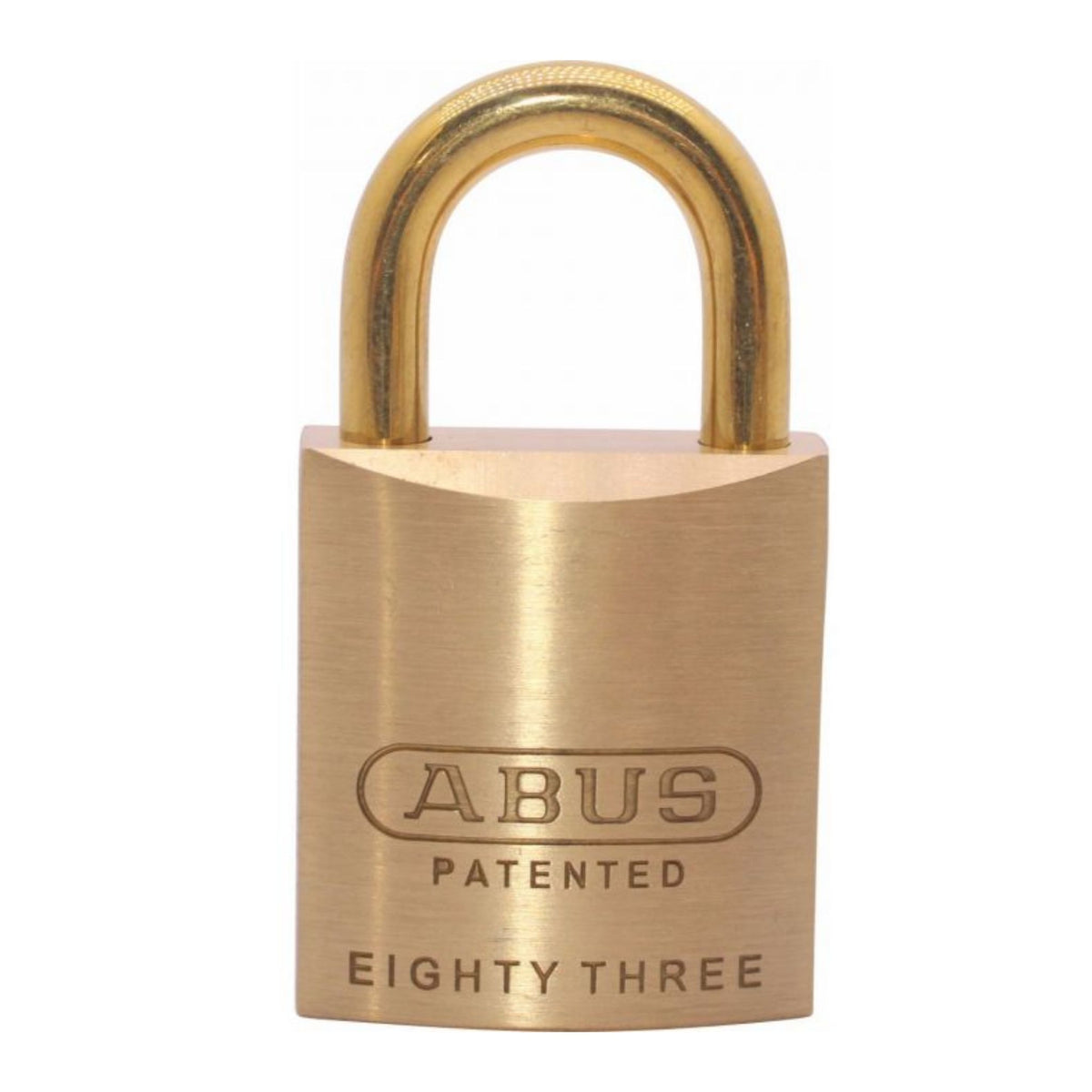 Abus 83/45-100 Brass Lock and Brass Shackle with Yale Keyway - The Lock Source