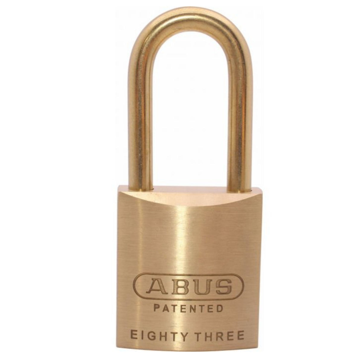 Abus 83/45-6000 Brass Lock and Brass Shackle with Master Lock W6000 Keyway and 2-Inch Shackle  - The Lock Source