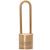 Abus 83/45-100 Brass Lock and Brass Shackle with Yale No. 8 Keyway and 4-Inch Shackle  - The Lock Source