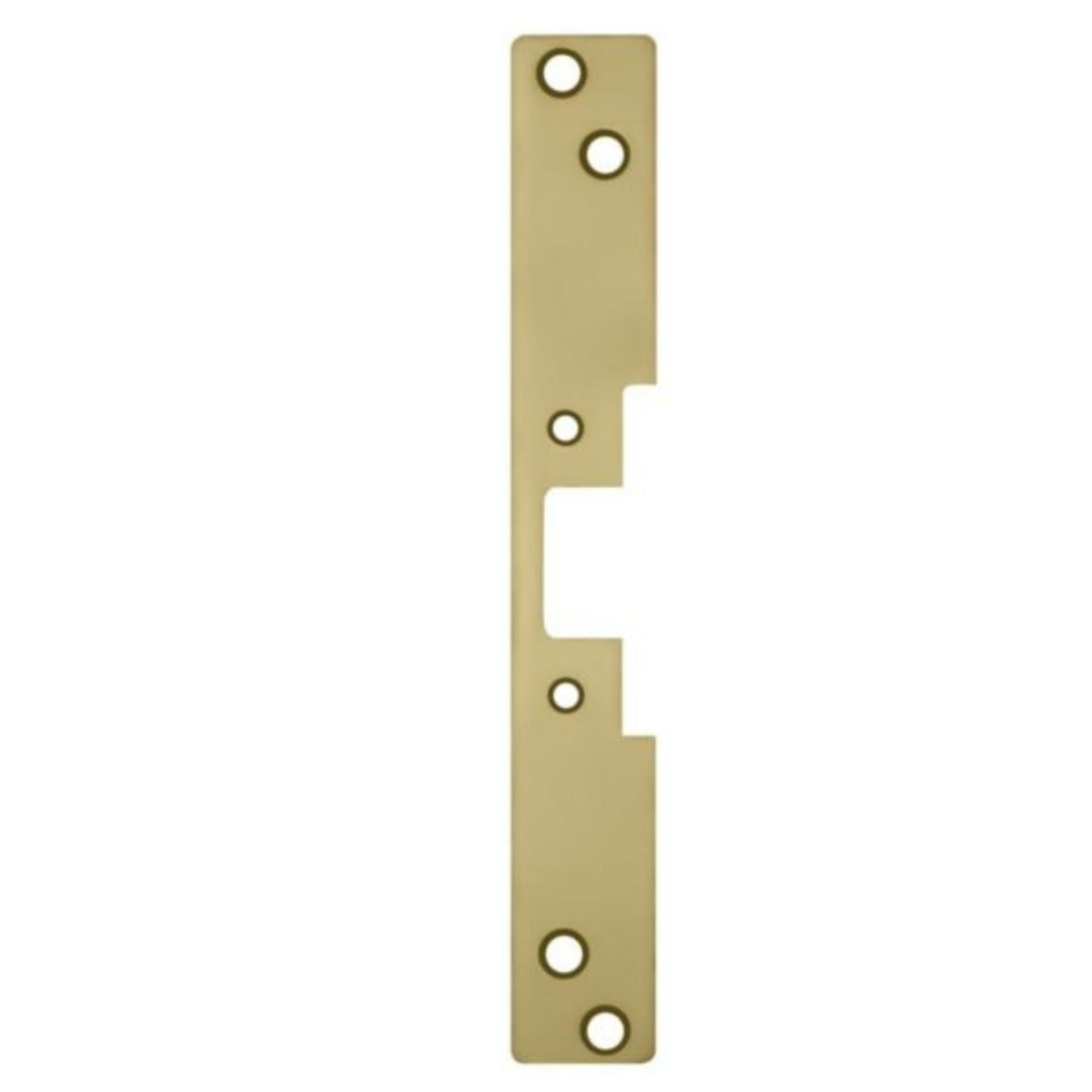 HES 504-606 Faceplate for 5000 &amp; 5200 Series Electric Strikes Satin Brass - The Lock Source