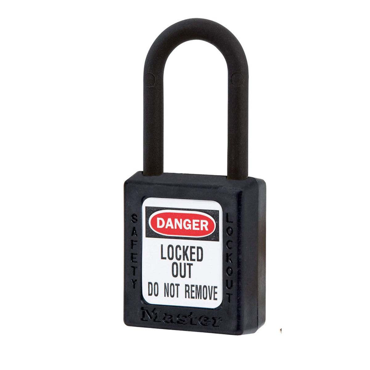 Master Lock 406KD Series Zenex Black Thermoplastic Safety Locks - The Lock Source