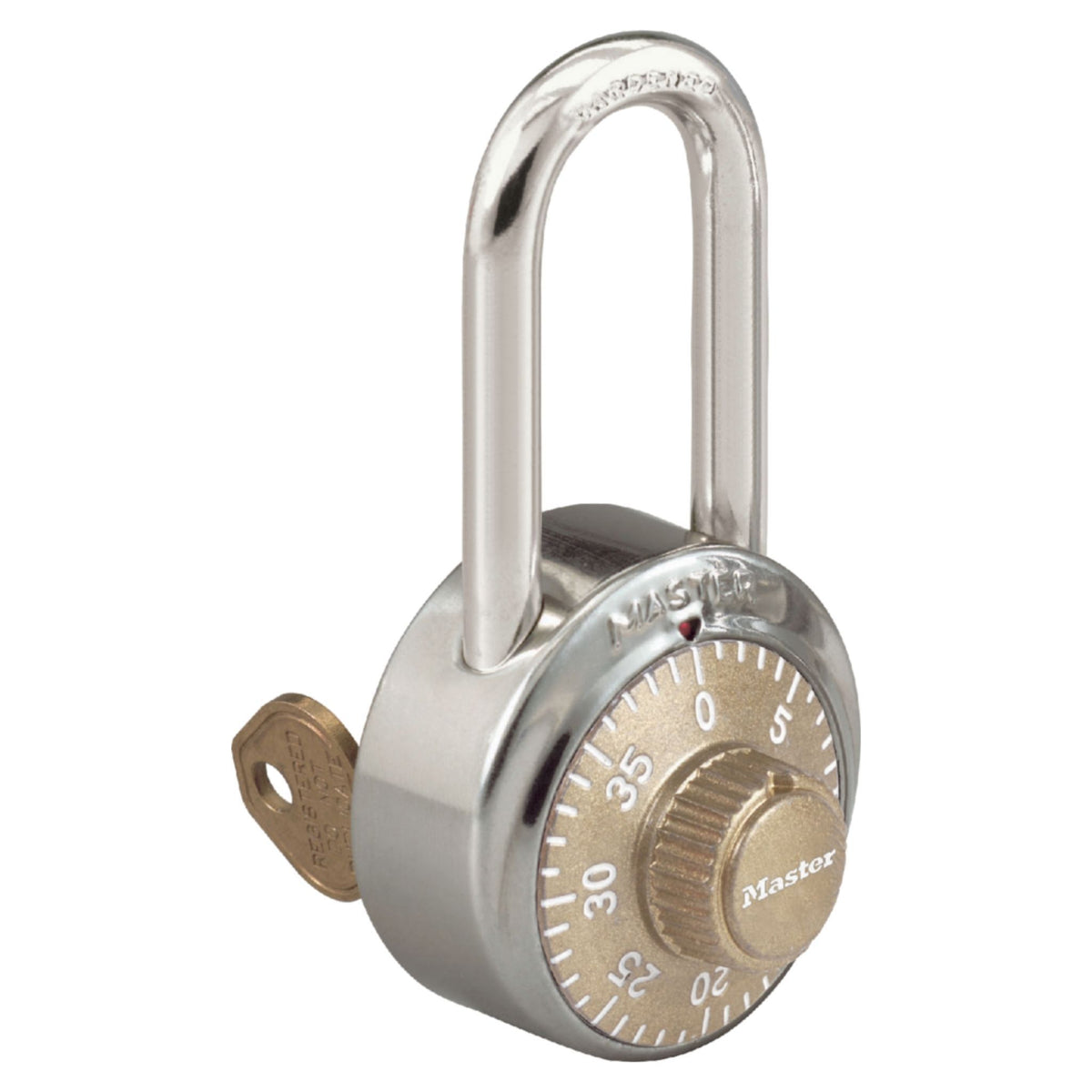 Master Lock No. 1525LHGLD Gold Combination Locker Locks with 2-1/2&quot; Shackle - The Lock Source