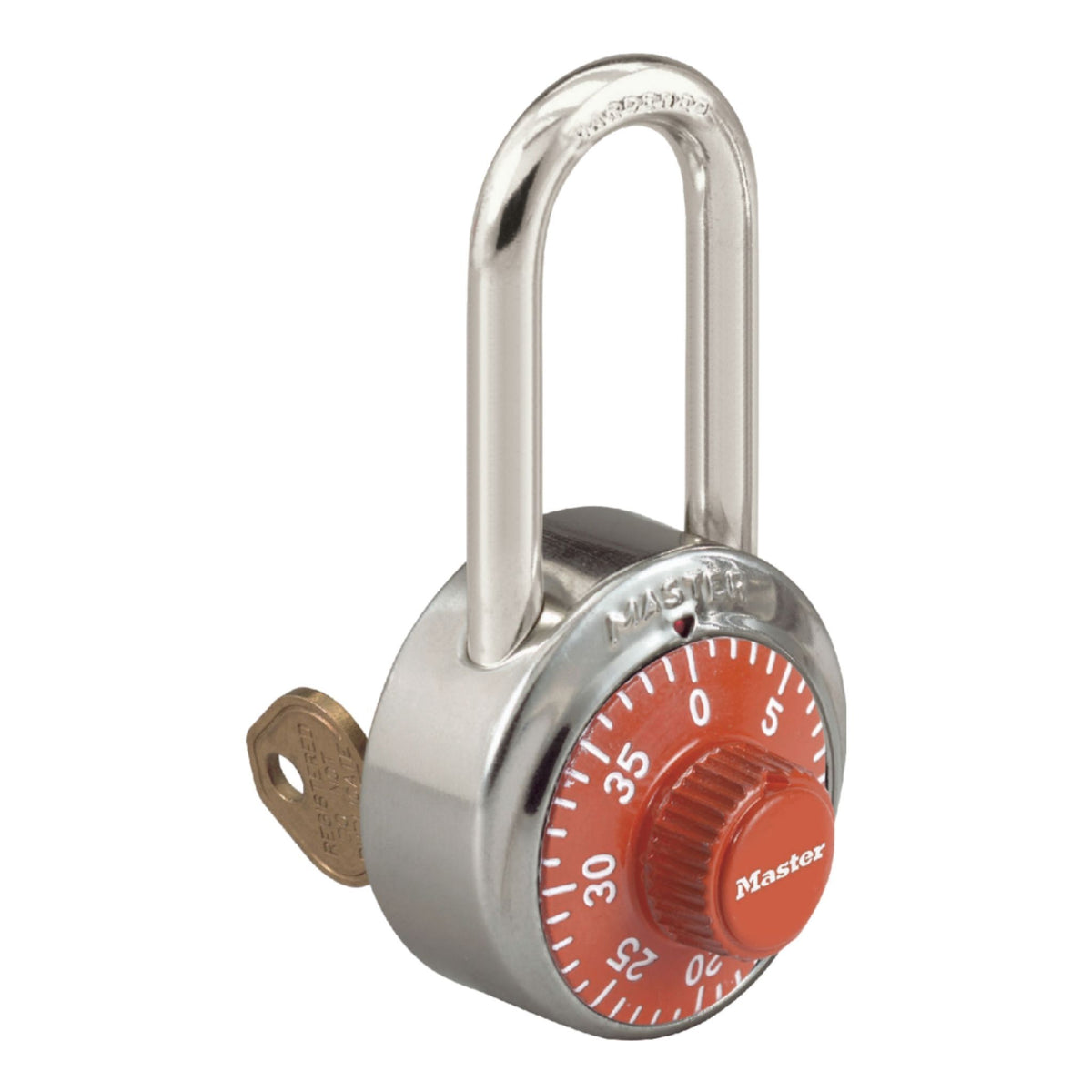 Master Lock No. 1525LHORJ Orange Combination Locker Locks with 2-1/2&quot; Shackle - The Lock Source