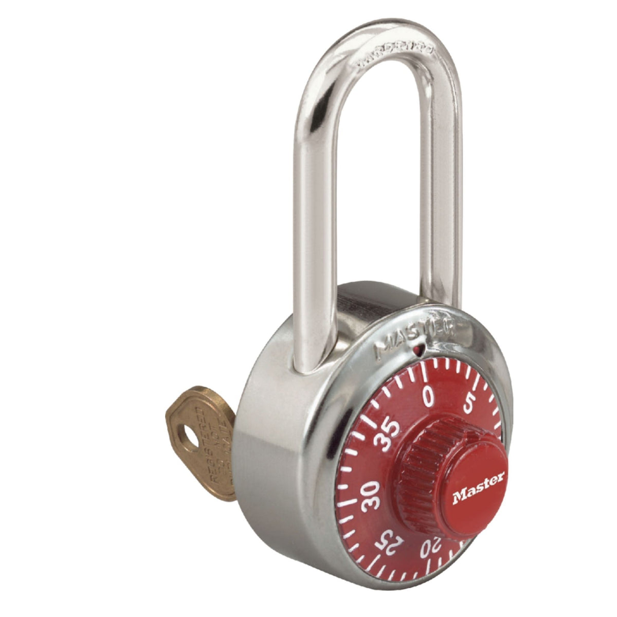 Master Lock No. 1525LHRED Red Combination Locker Locks with 2-1/2&quot; Shackle - The Lock Source