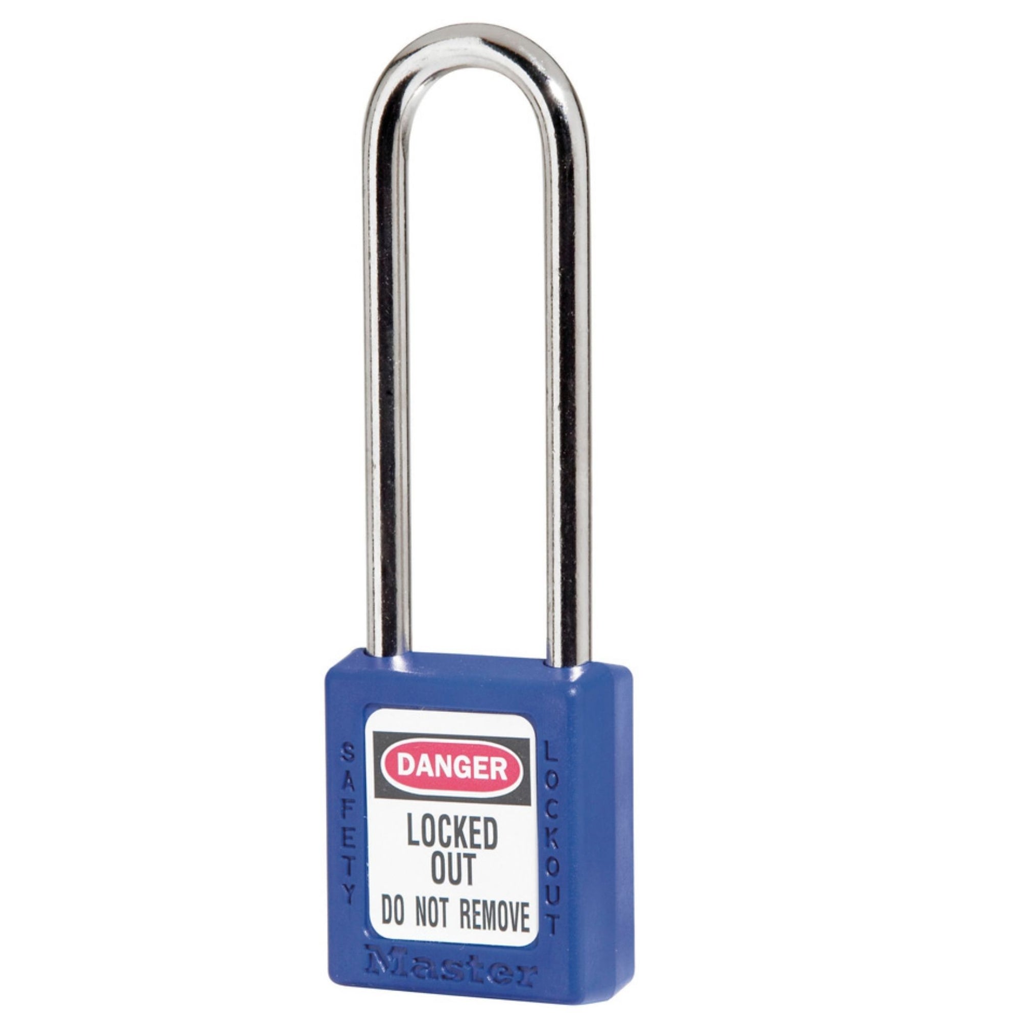 Master Lock 410MKLTBLU Blue Plastic Safety Padlocks Master Keyed with 3-Inch Shackle - The Lock Source