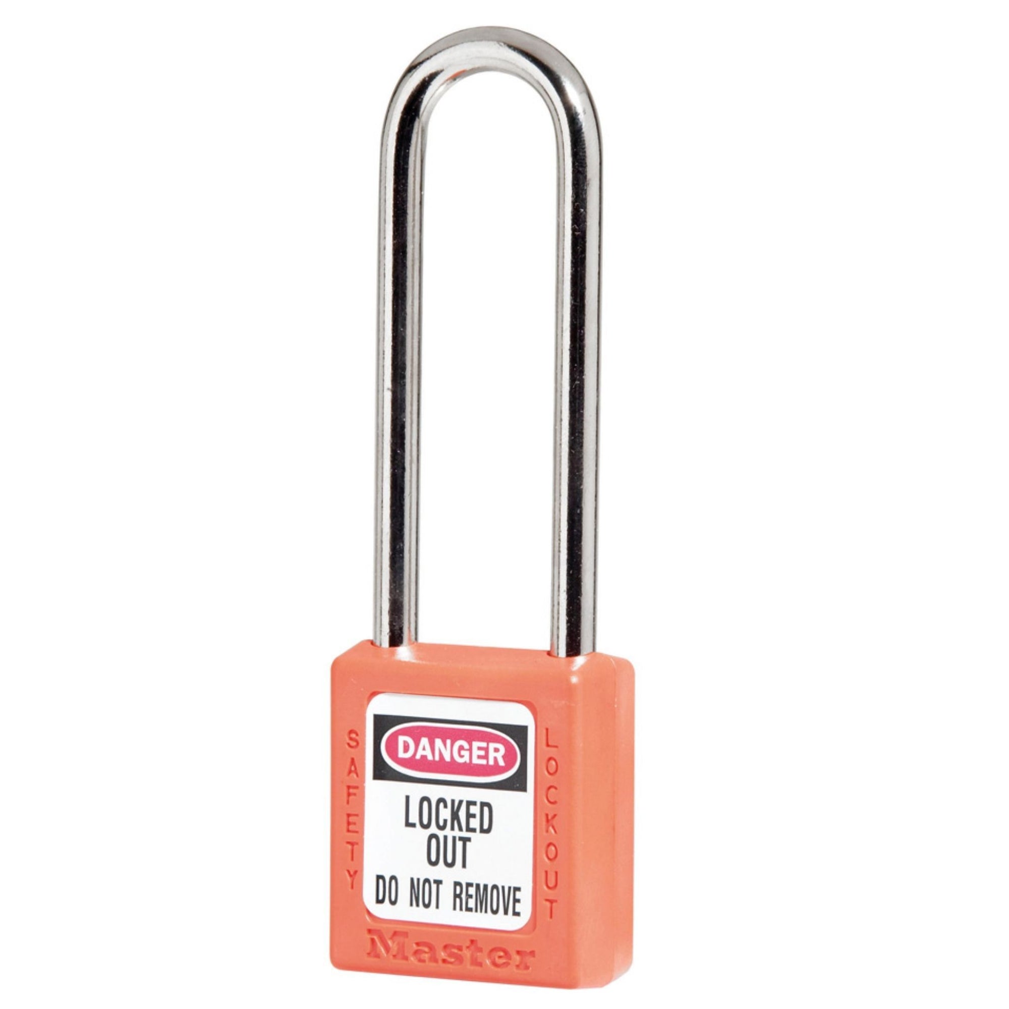 Master Lock 410MKLTORJ Orange Plastic Safety Padlocks Master Keyed with 3-Inch Shackle - The Lock Source